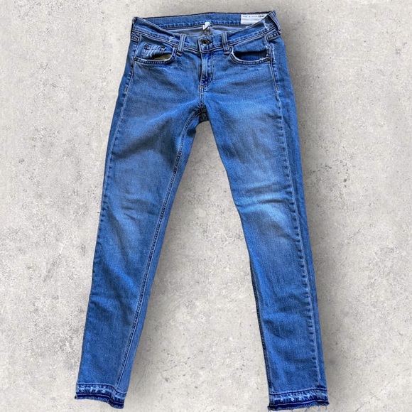 Rag & Bone Distressed Denim Jeans Women Size 25 - Picture 3 of 10